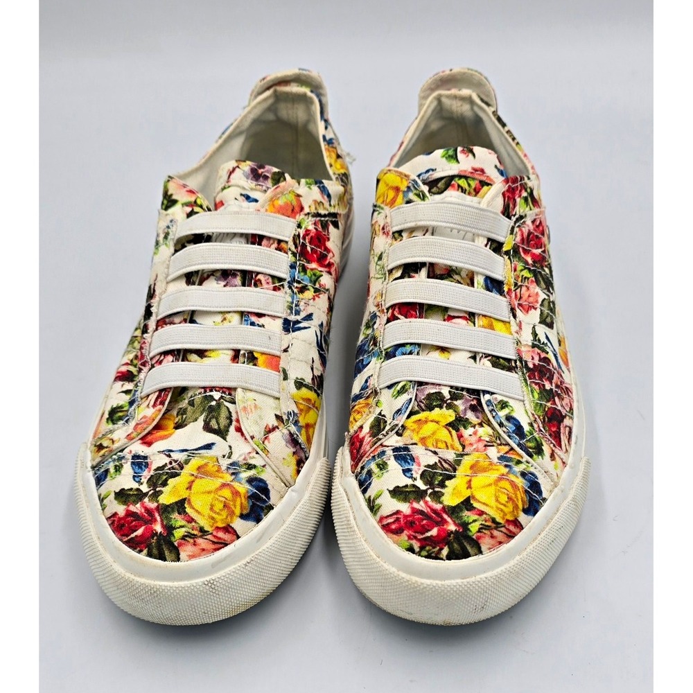 Blowfish Malibu Women's Size 8 Floral Gray Slip-On Sneakers